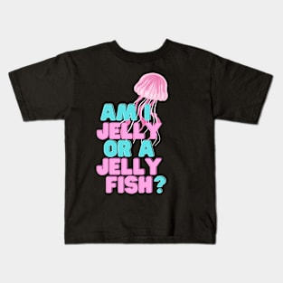 Am I Not A Sweet Jellyfish? Mauve Stinger Jellyfish Design Gift Ideas Evergreen Kids T-Shirt